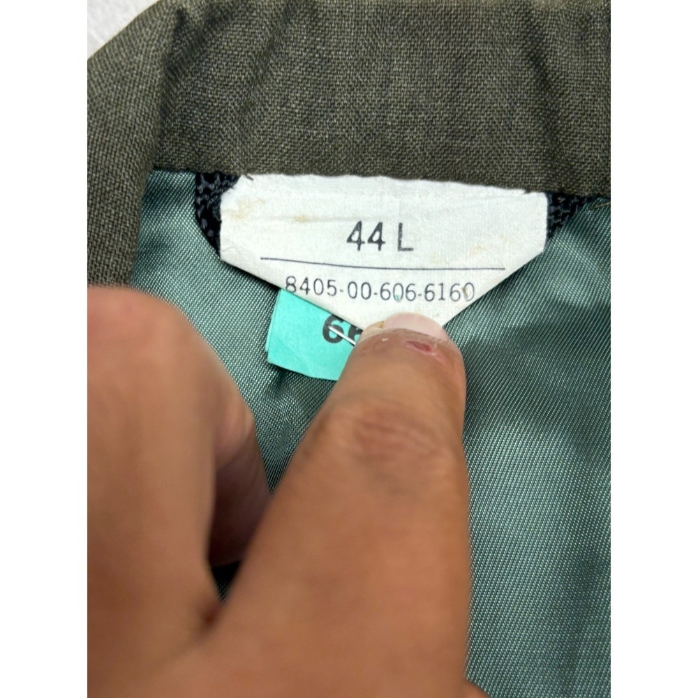 Vintage USMC Service Alpha Uniform Set Green Wool Jacket 44L Trousers 38S 1986 - Picture 8 of 13